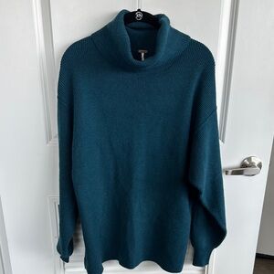 Free People Turtleneck Sweater with Relaxed Fit and Soft Texture